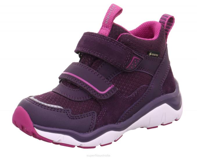 Superfit Purple/Pink Babies SPORT5 - Sneakers high with Velcro Fastener Z6Z8418