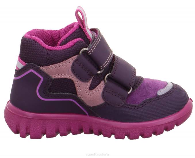 Superfit Purple/Pink Babies SPORT7 MINI - Sneakers high with Velcro Fastener Z6Z8368