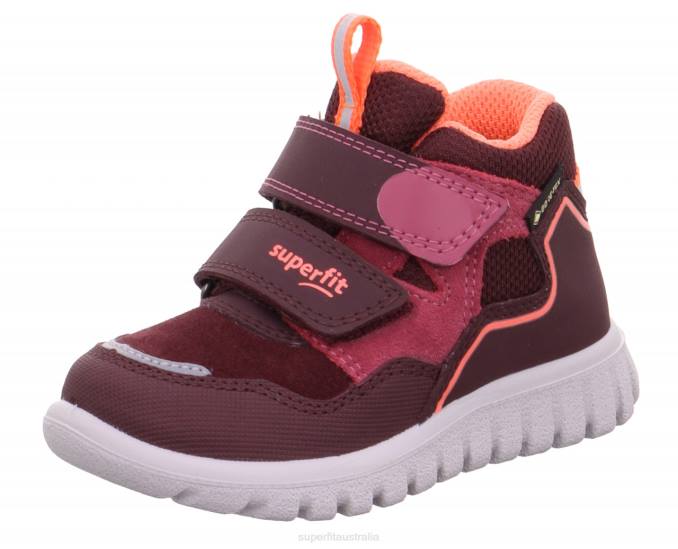 Superfit Red/Orange Babies SPORT7 MINI - Sneakers high with Velcro Fastener Z6Z8273