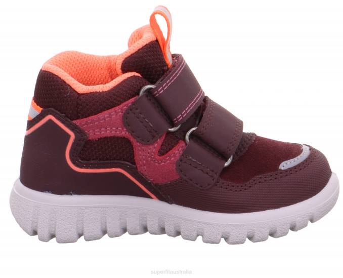 Superfit Red/Orange Babies SPORT7 MINI - Sneakers high with Velcro Fastener Z6Z8273