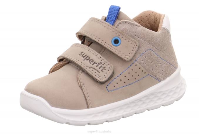 Superfit Beige/Blue Babies BREEZE - Sneakers low with Velcro Fastener Z6Z8260