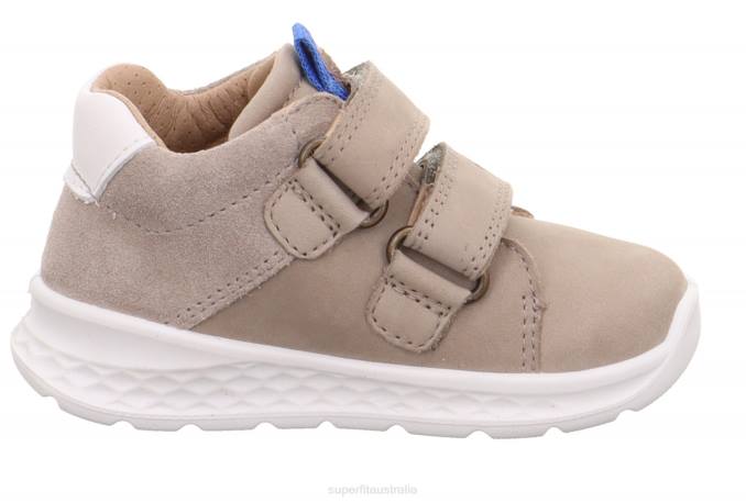 Superfit Beige/Blue Babies BREEZE - Sneakers low with Velcro Fastener Z6Z8260