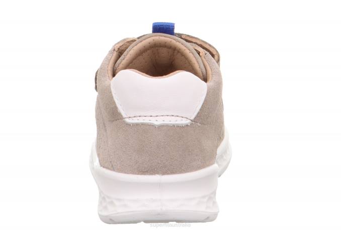 Superfit Beige/Blue Babies BREEZE - Sneakers low with Velcro Fastener Z6Z8260