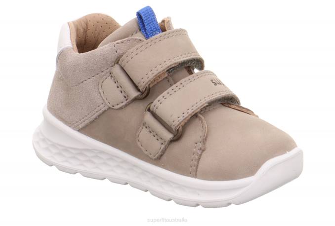 Superfit Beige/Blue Babies BREEZE - Sneakers low with Velcro Fastener Z6Z8260