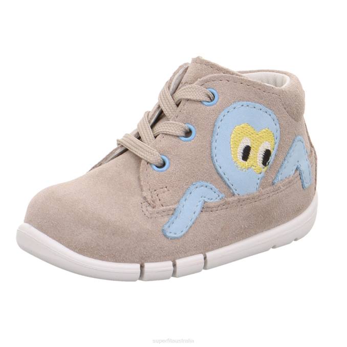 Superfit Beige/Blue Babies FLEXY - Sneakers low with Lacing Z6Z8335