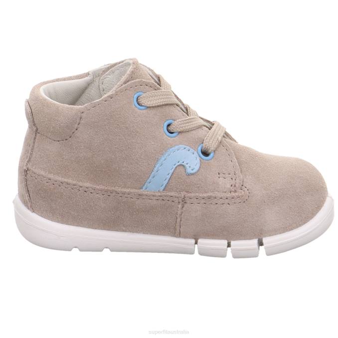 Superfit Beige/Blue Babies FLEXY - Sneakers low with Lacing Z6Z8335