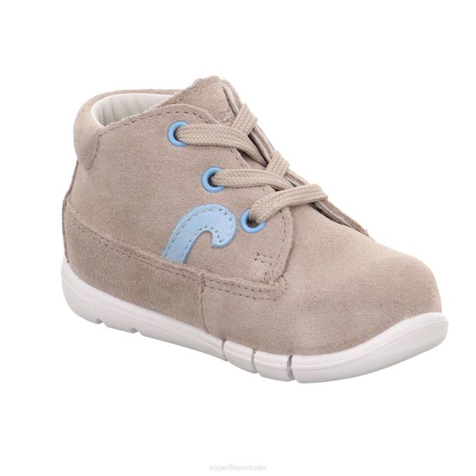 Superfit Beige/Blue Babies FLEXY - Sneakers low with Lacing Z6Z8335