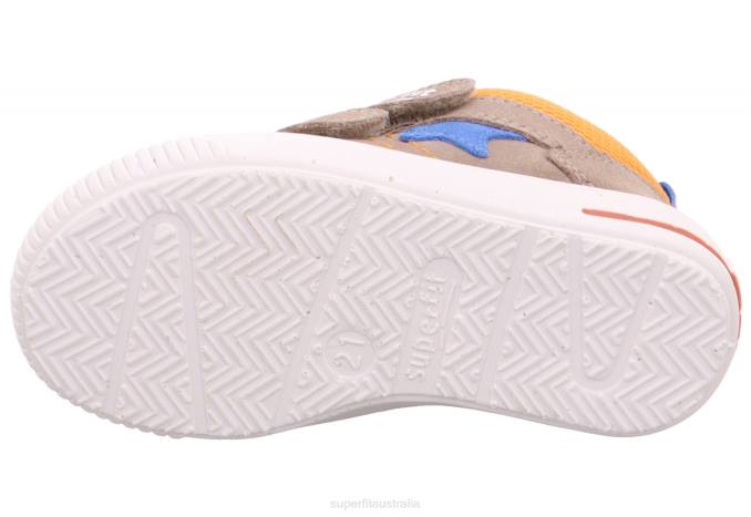 Superfit Beige/Orange Babies MOPPY - Sneakers low with Velcro Fastener Z6Z8294