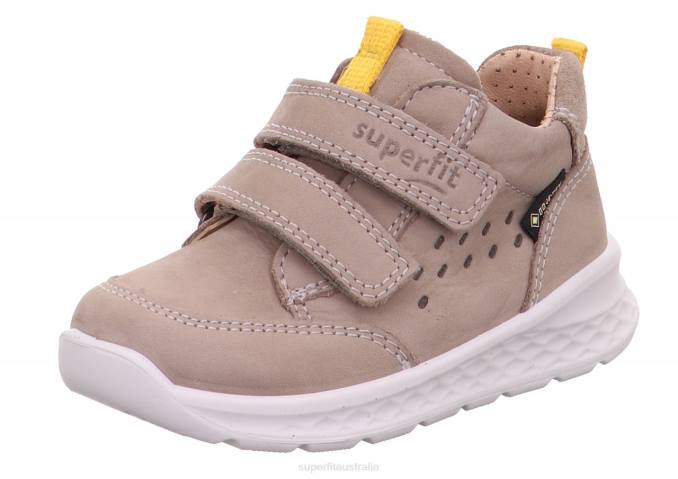 Superfit Beige/Yellow Babies BREEZE - Sneakers low with Velcro Fastener Z6Z8291