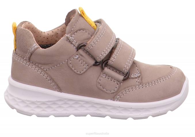 Superfit Beige/Yellow Babies BREEZE - Sneakers low with Velcro Fastener Z6Z8291