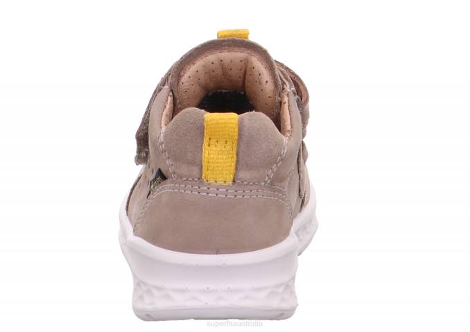 Superfit Beige/Yellow Babies BREEZE - Sneakers low with Velcro Fastener Z6Z8291