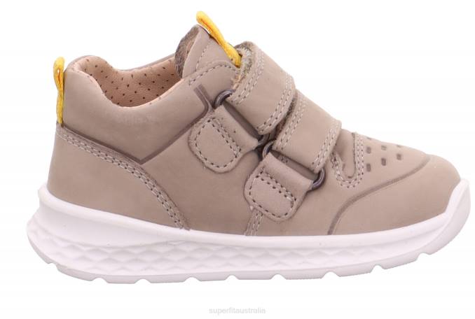 Superfit Beige/Yellow Babies BREEZE - Sneakers low with Velcro Fastener Z6Z8303