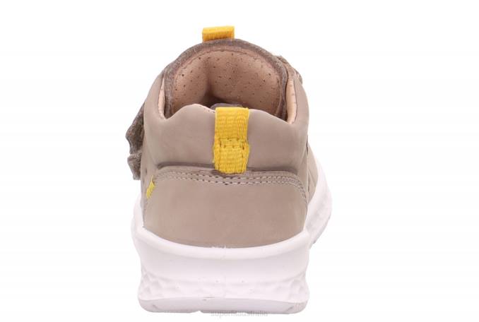 Superfit Beige/Yellow Babies BREEZE - Sneakers low with Velcro Fastener Z6Z8303