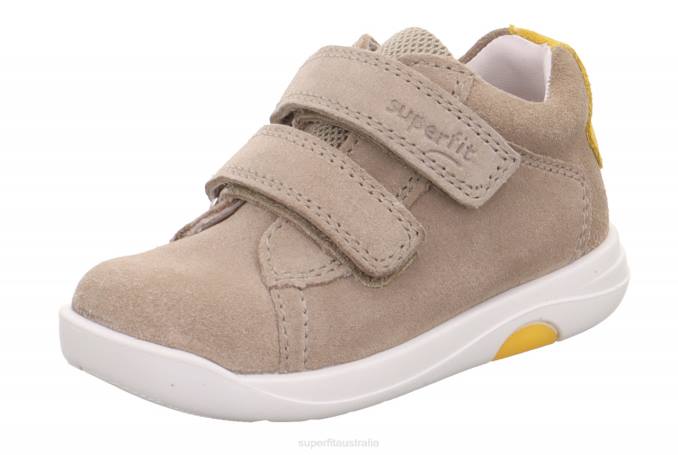 Superfit Beige/Yellow Babies LILLO - Sneakers low with Velcro Fastener Z6Z8312