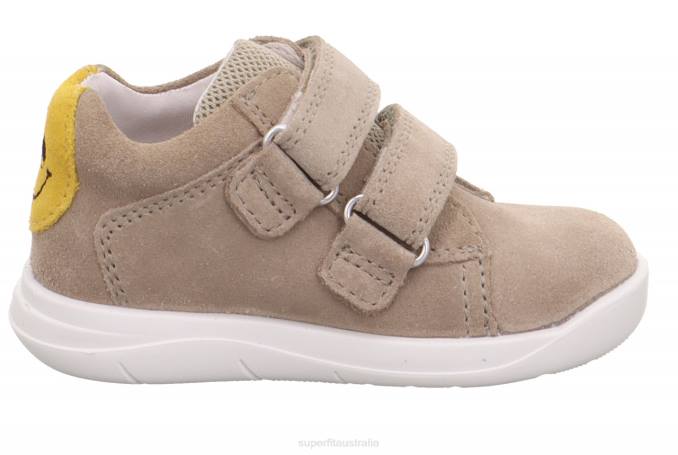 Superfit Beige/Yellow Babies LILLO - Sneakers low with Velcro Fastener Z6Z8312