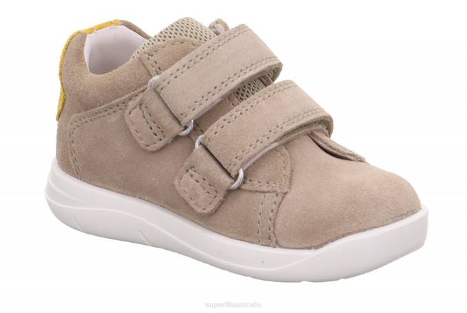 Superfit Beige/Yellow Babies LILLO - Sneakers low with Velcro Fastener Z6Z8312