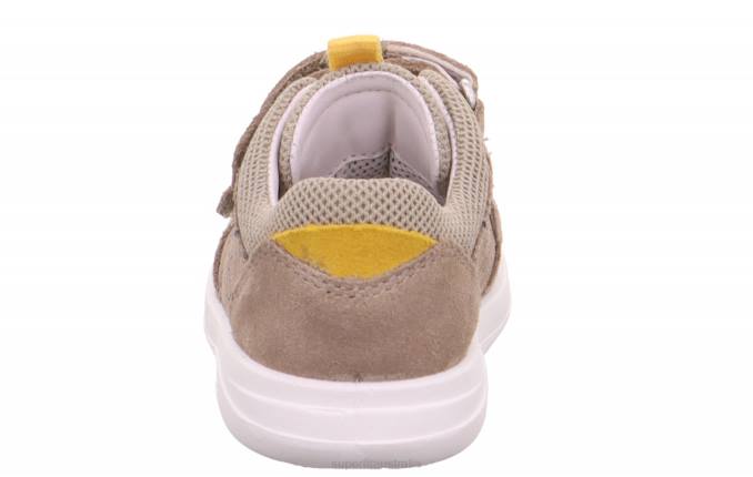 Superfit Beige/Yellow Babies LILLO - Sneakers low with Velcro Fastener Z6Z8313