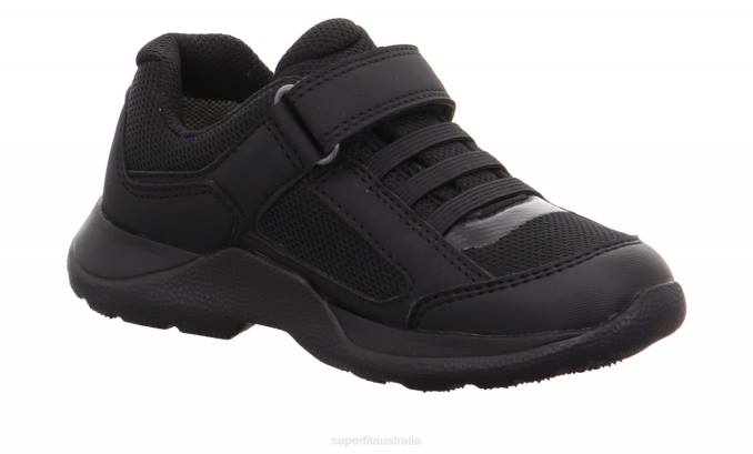 Superfit Black Babies RUSH - Sneakers low with Velcro Fastener Z6Z8381