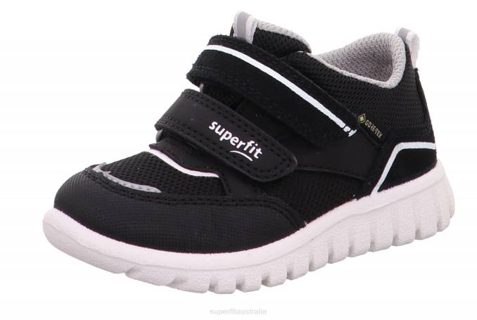 Superfit Black/White Babies SPORT7 MINI - Sneakers low with Velcro Fastener Z6Z8360