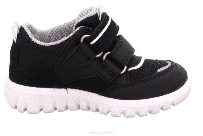 Superfit Black/White Babies SPORT7 MINI - Sneakers low with Velcro Fastener Z6Z8360