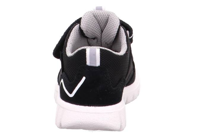 Superfit Black/White Babies SPORT7 MINI - Sneakers low with Velcro Fastener Z6Z8360