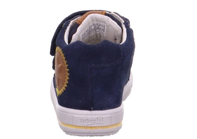 Superfit Blue/Brown Babies MOPPY - Sneakers low with Velcro Fastener Z6Z8414