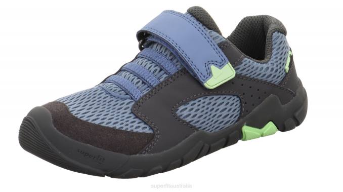 Superfit Blue/Grey Babies TRACE - Sneakers low with Velcro Fastener Z6Z8544