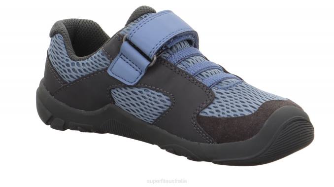 Superfit Blue/Grey Babies TRACE - Sneakers low with Velcro Fastener Z6Z8544