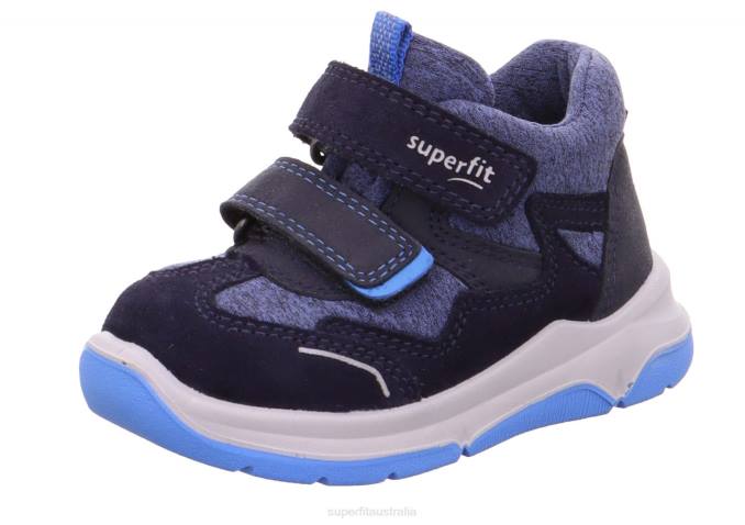 Superfit Blue/Light Blue Babies COOPER - Sneakers low with Velcro Fastener Z6Z8385