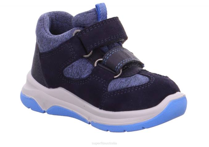 Superfit Blue/Light Blue Babies COOPER - Sneakers low with Velcro Fastener Z6Z8385