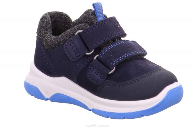 Superfit Blue/Light Blue Babies COOPER - Sneakers low with Velcro Fastener Z6Z8427