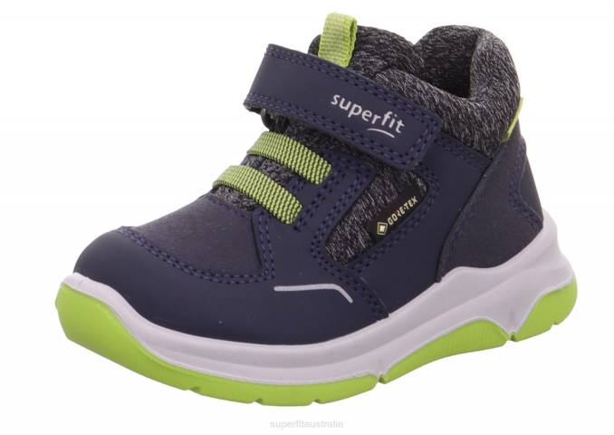 Superfit Blue/Light Green Babies COOPER - Sneakers low with Velcro Fastener Z6Z8432