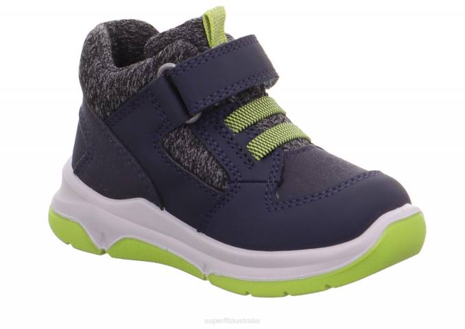 Superfit Blue/Light Green Babies COOPER - Sneakers low with Velcro Fastener Z6Z8432