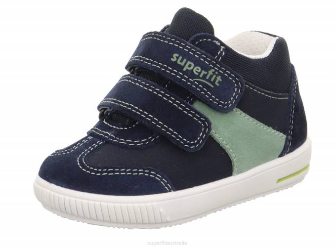 Superfit Blue/Light Green Babies MOPPY - Sneakers low with Velcro Fastener Z6Z8245