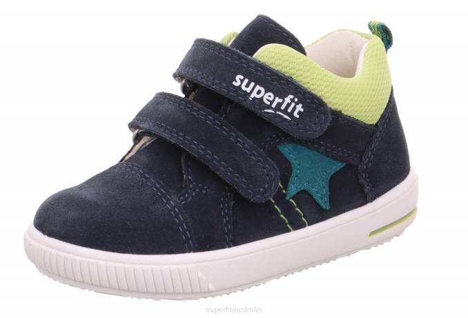 Superfit Blue/Light Green Babies MOPPY - Sneakers low with Velcro Fastener Z6Z8344