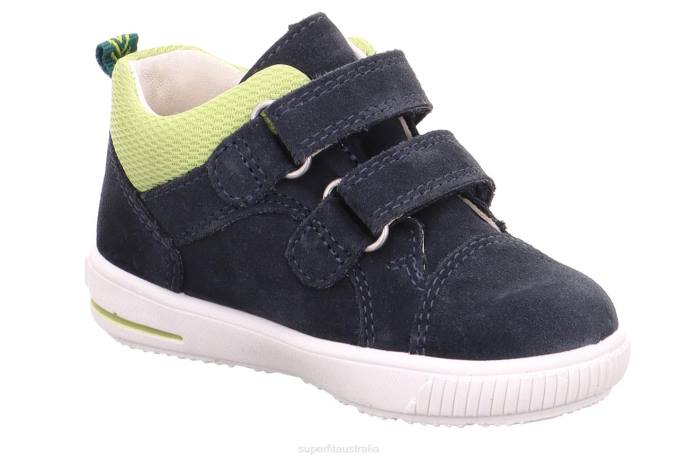 Superfit Blue/Light Green Babies MOPPY - Sneakers low with Velcro Fastener Z6Z8344