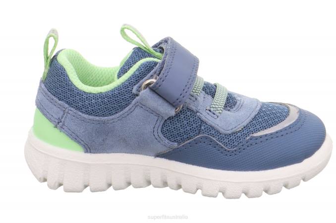 Superfit Blue/Light Green Babies SPORT7 MINI - Sneakers low with Velcro Fastener Z6Z8329