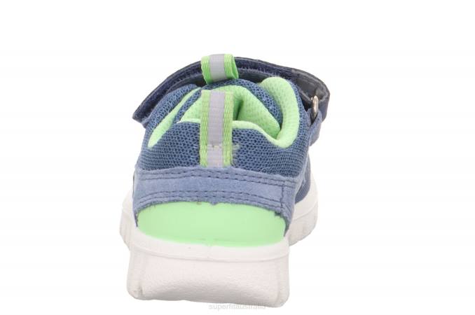 Superfit Blue/Light Green Babies SPORT7 MINI - Sneakers low with Velcro Fastener Z6Z8329