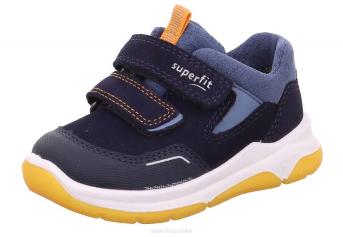 Superfit Blue/Orange Babies COOPER - Sneakers low with Velcro Fastener Z6Z8283