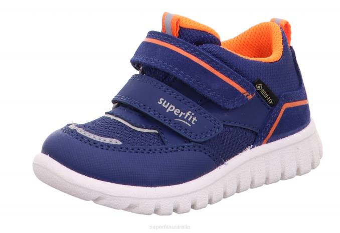 Superfit Blue/Orange Babies SPORT7 MINI - Sneakers low with Velcro Fastener Z6Z8259