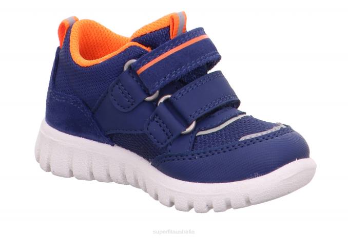 Superfit Blue/Orange Babies SPORT7 MINI - Sneakers low with Velcro Fastener Z6Z8259