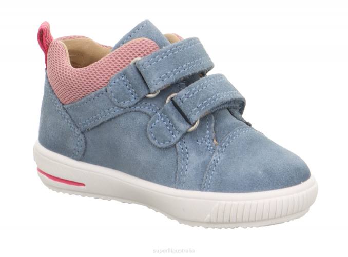 Superfit Blue/Pink Babies MOPPY - Sneakers low with Velcro Fastener Z6Z8342