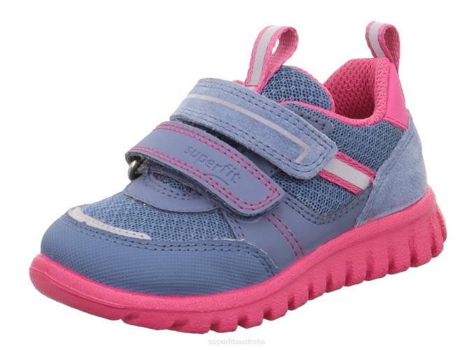 Superfit Blue/Pink Babies SPORT7 MINI - Sneakers low with Velcro Fastener Z6Z8238