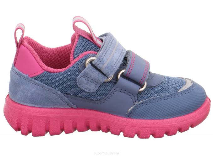 Superfit Blue/Pink Babies SPORT7 MINI - Sneakers low with Velcro Fastener Z6Z8238