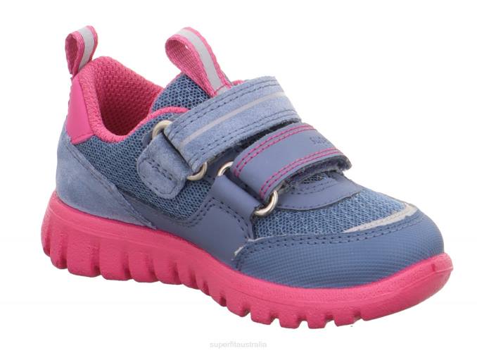 Superfit Blue/Pink Babies SPORT7 MINI - Sneakers low with Velcro Fastener Z6Z8238