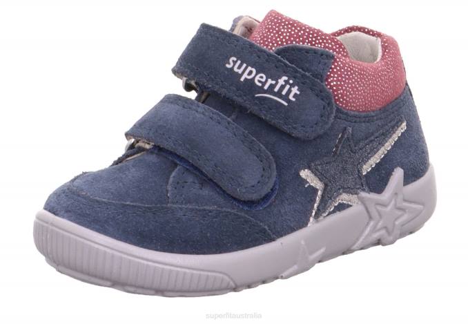 Superfit Blue/Pink Babies STARLIGHT - Sneakers low with Velcro Fastener Z6Z8386