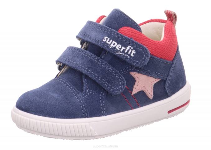 Superfit Blue/Red Babies MOPPY - Sneakers low with Velcro Fastener Z6Z8309