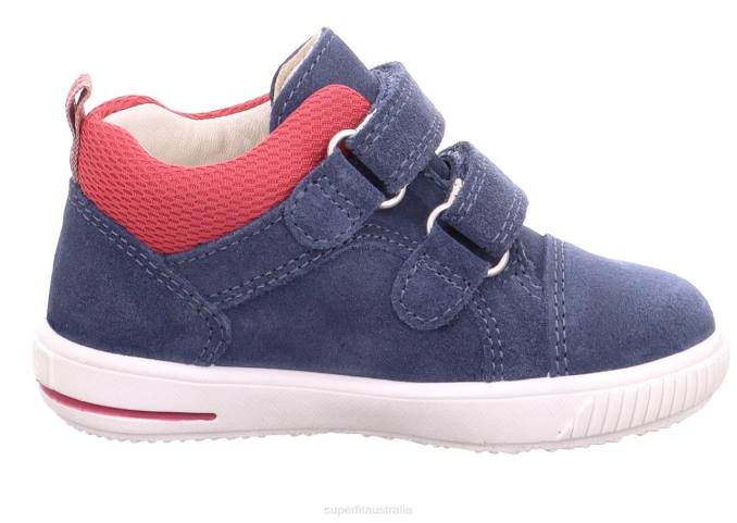 Superfit Blue/Red Babies MOPPY - Sneakers low with Velcro Fastener Z6Z8309