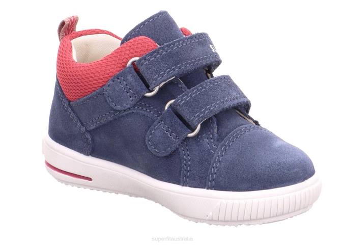 Superfit Blue/Red Babies MOPPY - Sneakers low with Velcro Fastener Z6Z8309