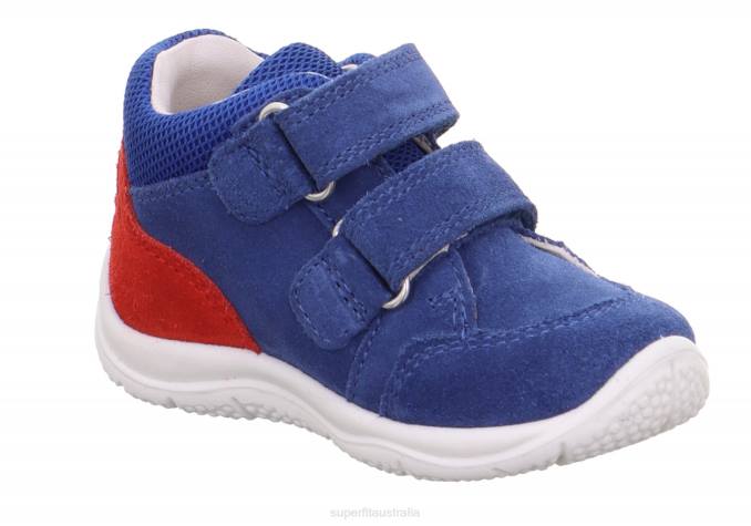 Superfit Blue/Red Babies UNIVERSE - Sneakers low with Velcro Fastener Z6Z8343